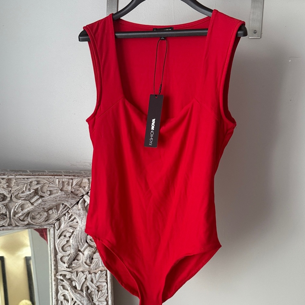 Fashion Nova Bold Red Kids Bodysuit